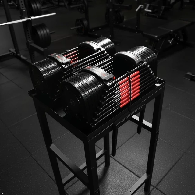 Alt view image 2 of 7 - Adjustable Dumbbell/Kettlebell Rack Stand 500-800LB Heavy Duty