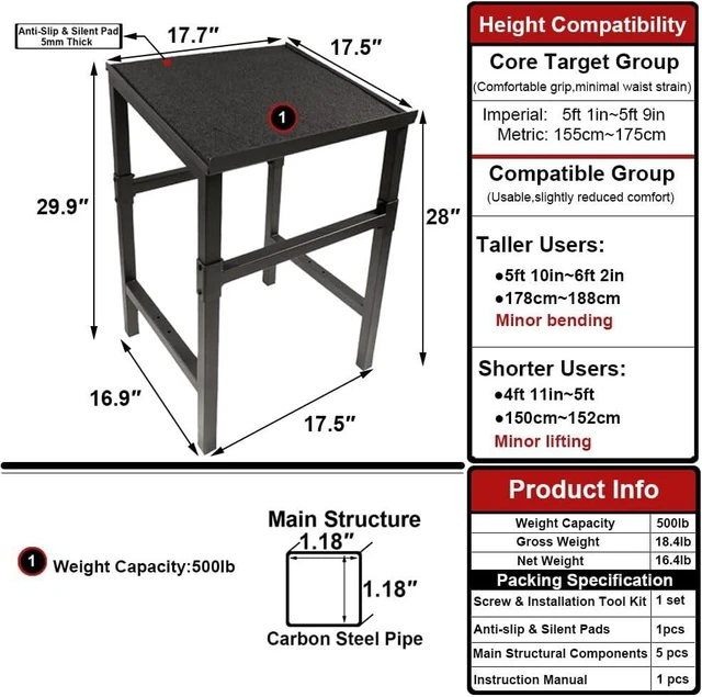 Alt view image 5 of 7 - Adjustable Dumbbell/Kettlebell Rack Stand 500-800LB Heavy Duty