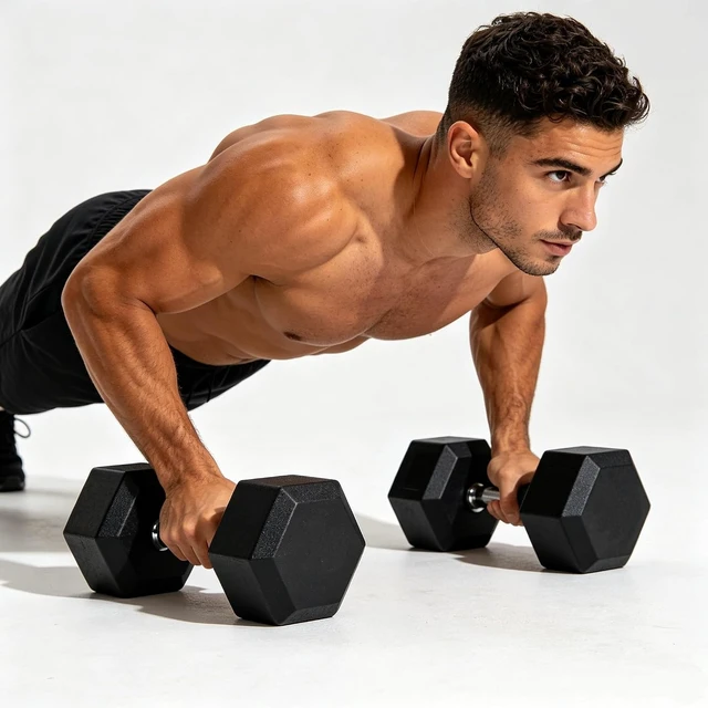 Alt view image 2 of 7 - LIFERUN Rubber Coated Hex Dumbbell Set of 2, 30-85lb Cast Iron Free Weights