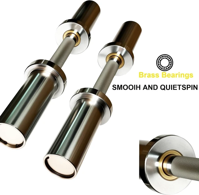 Alt view image 2 of 7 - qibylift Olympic Dumbbell Handles,Loadable Dumbbell Bars, Set of 2