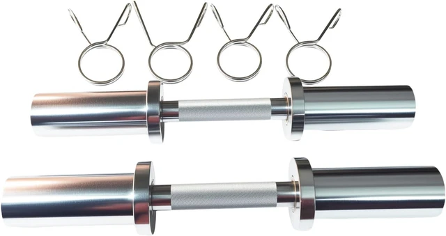 Alt view image 7 of 7 - qibylift Olympic Dumbbell Handles,Loadable Dumbbell Bars, Set of 2
