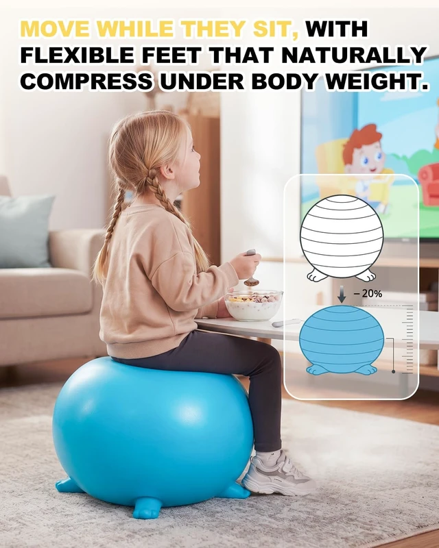 Alt view image 3 of 7 - Trideer Flexible Seating for Classroom, Yoga Ball Chairs for Kids