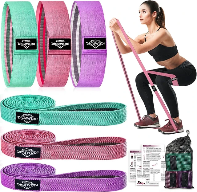 Main image of DICYWUDI Fabric Resistance Bands for Working Out, 6Pack Non-Slip Exercise Bands for Women and Men, Fabric Booty Bands for Home, Fitness, Pilates, Stretching