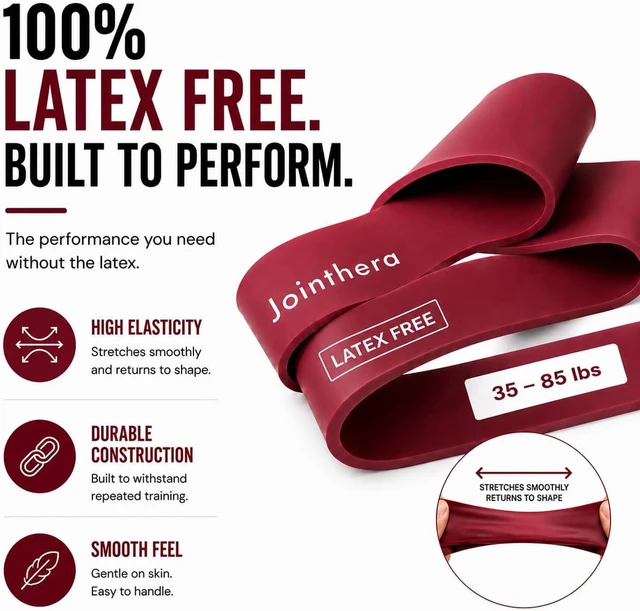 Alt view image 3 of 7 - Latex Free Pull Up Assistance Resistance Bands - Set of 5