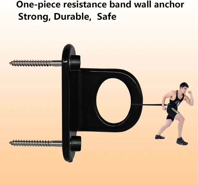 Alt view image 3 of 6 - Resistance Band Wall Anchor (3PCS), Wall Mount Hooks for Home Workouts, Yoga, Gym, Stretch Straps & Suspension Trainers