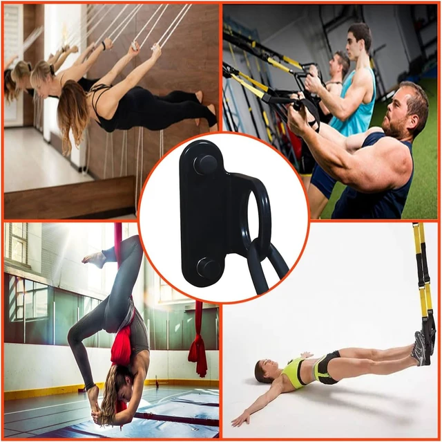 Alt view image 6 of 6 - Resistance Band Wall Anchor (3PCS), Wall Mount Hooks for Home Workouts, Yoga, Gym, Stretch Straps & Suspension Trainers