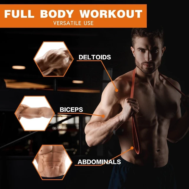 Alt view image 4 of 6 - Resistance Bands,Pull Up Bands,Stretching Assist Bands Set for Men & WomenPortable Exercise, Muscle Training,Physical Therapy,Exercise Workout Bands for Working Out