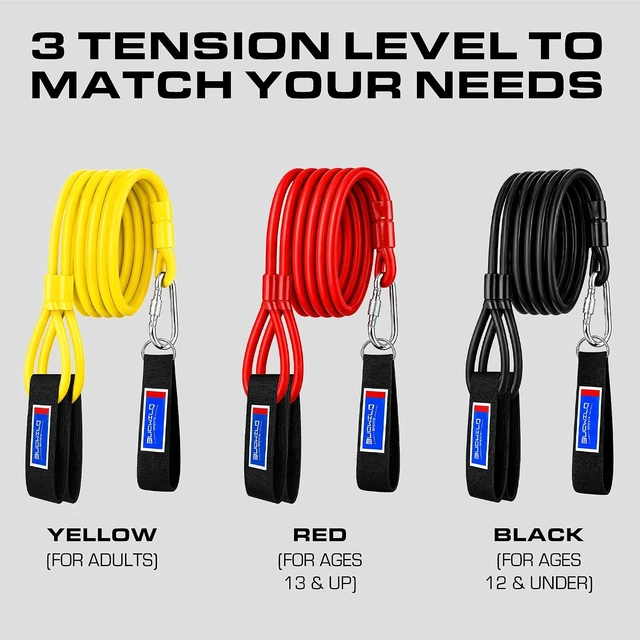 Alt view image 7 of 7 - Bucwild Sports Baseball Resistance Bands - Pitching Bands for Youth & Adult