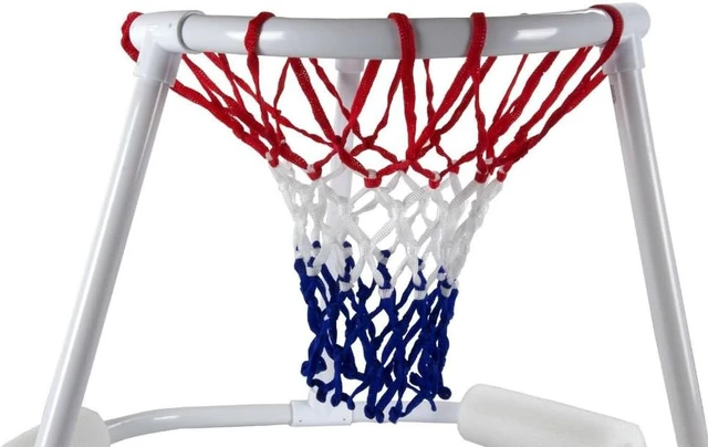 Alt view image 3 of 6 - SWIMLINE Pool Basketball Hoop Floating Or Poolside Game With Real Feel Net & Float Foam For Kids & Adults Swimming Splash Super Hoops With Water Basketball Pools Toy Outdoor Summer 9162