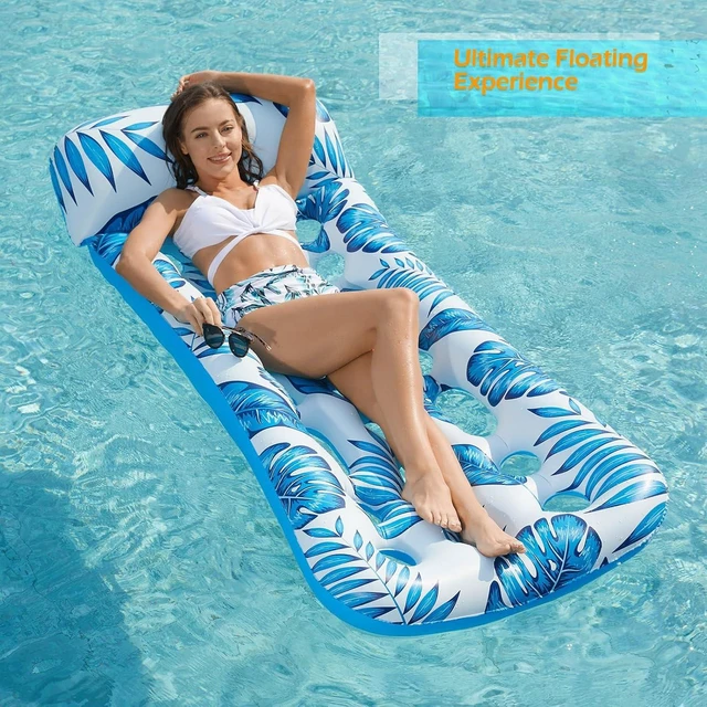Alt view image 7 of 7 - Jasonwell Inflatable Pool Float Lounge - Floaties Rafts for Adults Floating Lounger Sun Tanning Floats Cool Water Floaty Swimming Lake Beach Party Toys