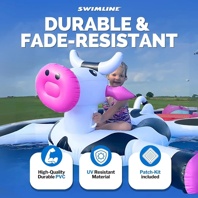 Alt view image 3 of 7 - SWIMLINE Giant Inflatable Ride-On Pool Float for Adults