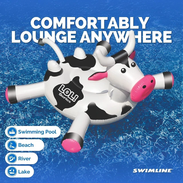 Alt view image 6 of 7 - SWIMLINE Giant Inflatable Ride-On Pool Float for Adults