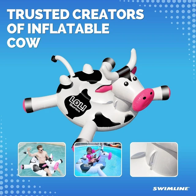 Alt view image 7 of 7 - SWIMLINE Giant Inflatable Ride-On Pool Float for Adults