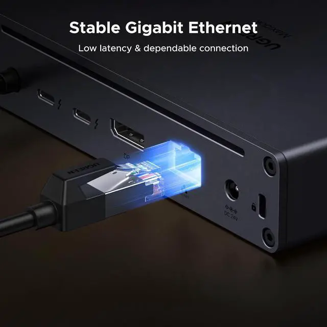 Alt view image 7 of 7 - UGREEN 10 in 1 Revodok Maxidok Thunderbolt 5 Docking Station, 120Gbps with 3×TBT5 (Single 8K/ Dual 6K@60Hz), 140W Total Power, DP2.1, Gigabit Ethernet, SD/TF 3.0 Dock for MacBooks and Windows Laptops