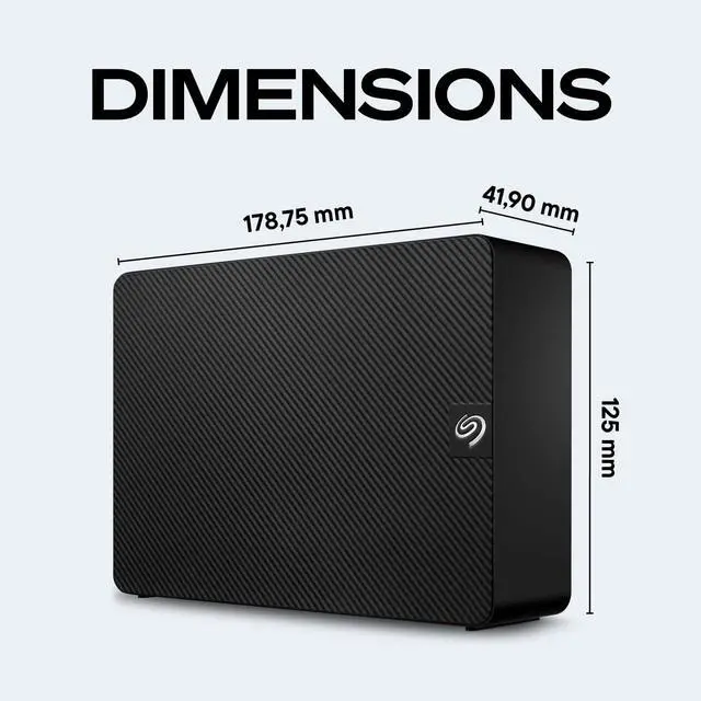 Alt view image 6 of 7 - Seagate Expansion 8TB External Hard Drive HDD - USB 3.0, with Rescue Data Recovery Services (STKR8000400)