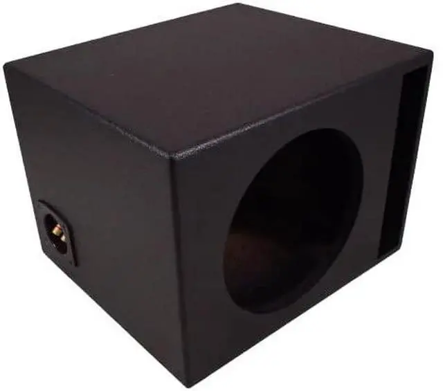 Main image of Single 12" Subwoofer Universal Fit Vented Port Sub Box Speaker Enclosure - Armor Coated