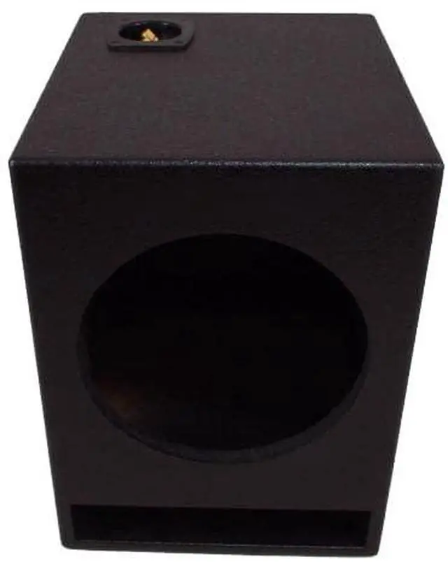Alt view image 2 of 4 - Single 12" Subwoofer Universal Fit Vented Port Sub Box Speaker Enclosure - Armor Coated