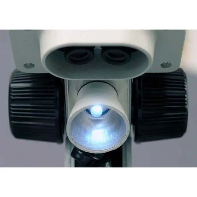 Alt view image 3 of 6 - Kids SE100 Portable Binocular Stereo Microscope, WF10x Eyepieces, 20X Magnification, Tungsten Light Source, Reversible Black/White Stage Plate, Battery-Powered