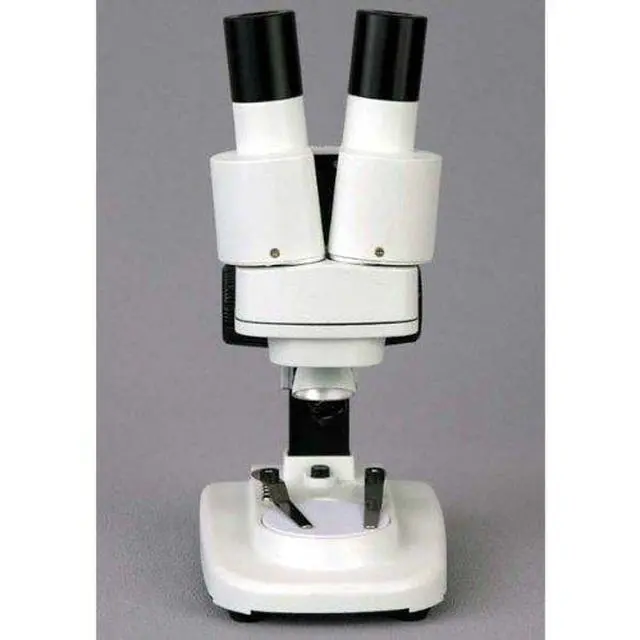 Alt view image 4 of 6 - Kids SE100 Portable Binocular Stereo Microscope, WF10x Eyepieces, 20X Magnification, Tungsten Light Source, Reversible Black/White Stage Plate, Battery-Powered