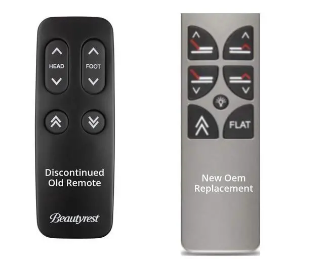 Alt view image 2 of 2 - Replacement Remote for beautyrest Simple Motion Adjustable Bed (2021 Silver Version)