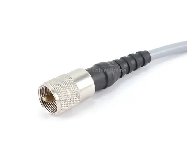 Alt view image 2 of 4 - CablesOnline 120ft RG-8/U Mini Coax UHF PL-259 Male/Male Grey Antenna Cable (R-U8120)