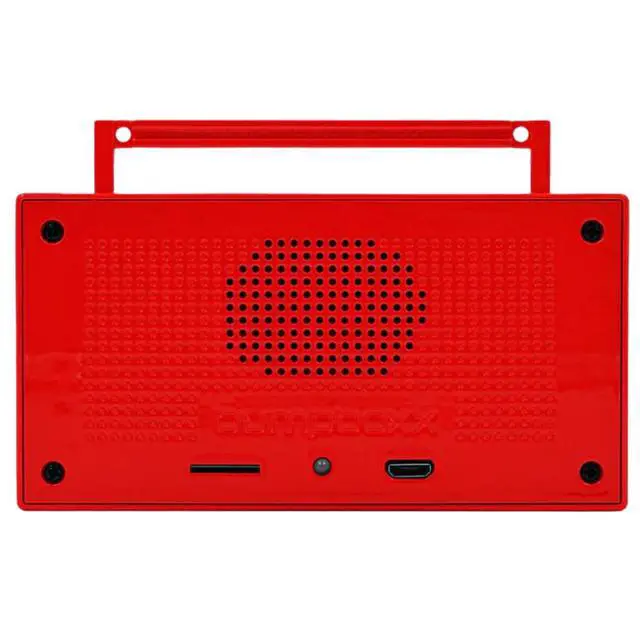 Alt view image 3 of 5 - MicroBoom Wearable Necklace Bluetooth Speaker Boombox | Bluetooth Portable Speaker | Includes 24 Chain & Rechargeable LI-ION Battery | Add Music to The Latest Fashion Trend, Candy Red