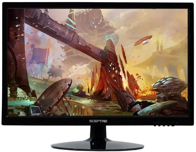 Main image of 22 Inch LED Monitor 1080p 75Hz 99% sRGB Build-in Speakers HDMI x2 VGA, Machine Black