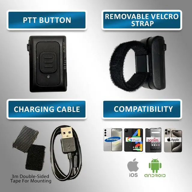 Alt view image 4 of 6 - Klein Electronics Bluetooth PTT Mic with PTT Button, Turn Your Android or Other Phones Into a Walkie-Talkie,Simply Pair, Press, & Talk - Compatible w/Various PTT Apps Zello, ESChat, TASSTA, & More
