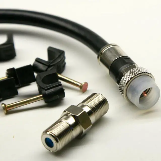 Main image of 140ft DIRECT BURIAL RG6 UNDERGROUND COAXIAL CABLE 18AWG 75 Ohm GEL BRAIDED WEATHER BOOT CONNECTORS BARREL & 10 NAIL CLIPS INCLUDED UL ETL RATED CUT TO ORDER AND ASSEMBLED IN USA by INTL