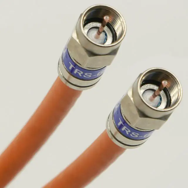 Alt view image 4 of 4 - 155ft DIRECT BURIAL UNDERGROUND RG6 COAXIAL CABLE 18AWG GEL COATED BRAID WEATHER SEAL BRASS CONNECTORS BARREL AND 10 NAIL CLIPS INCLUDED UL ETL CUT TO ORDER AND ASSEMBLED IN USA by INTL