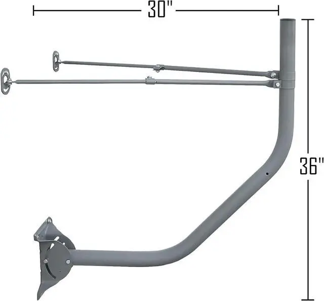 Alt view image 5 of 6 - Under Eave Mount Kit Compatible with Gen3 / V3 Starlink Standard Dish