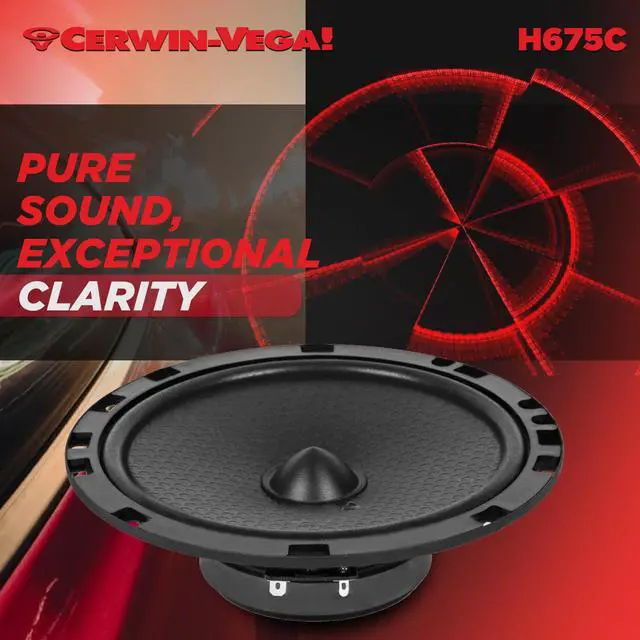 Alt view image 6 of 6 - H675C 6.75" 2 Way 4 Ohm Component Full Range Speaker Set(Pair