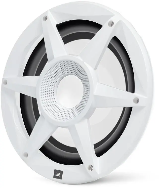 Main image of Stadium Marine MW1000-10" (250mm) Woofer w/SSI RGB Lighting, 300 watts RMS, 900 watts Peak, Sensitivity: 89dB at 2.83 Volts. Frequency Response: 20 2KHz, 2 and 4-ohms, Switch Selectable (SSI)
