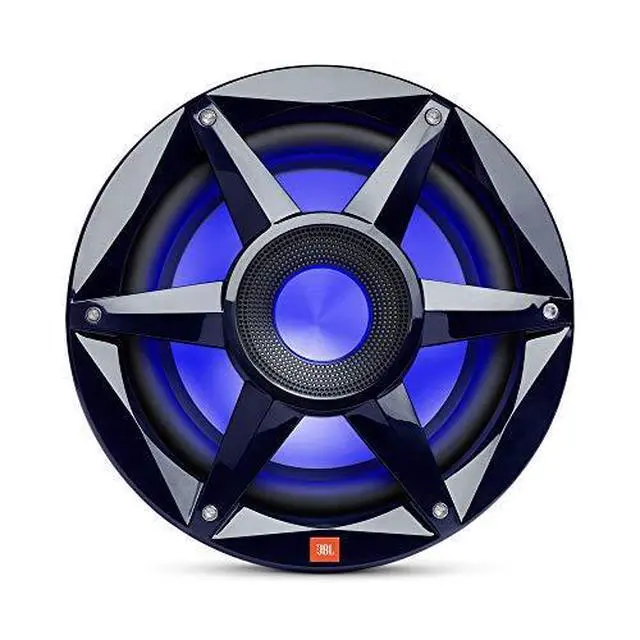 Alt view image 4 of 4 - Stadium Marine MW1000-10" (250mm) Woofer w/SSI RGB Lighting, 300 watts RMS, 900 watts Peak, Sensitivity: 89dB at 2.83 Volts. Frequency Response: 20 2KHz, 2 and 4-ohms, Switch Selectable (SSI)