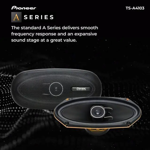 Alt view image 2 of 4 - A-Series TS-A4103 4 x 10 2-Way Speakers (Pair) 120W Max, Balanced Sound + Smooth Treble, Enhanced Bass, Great Stock Replacement
