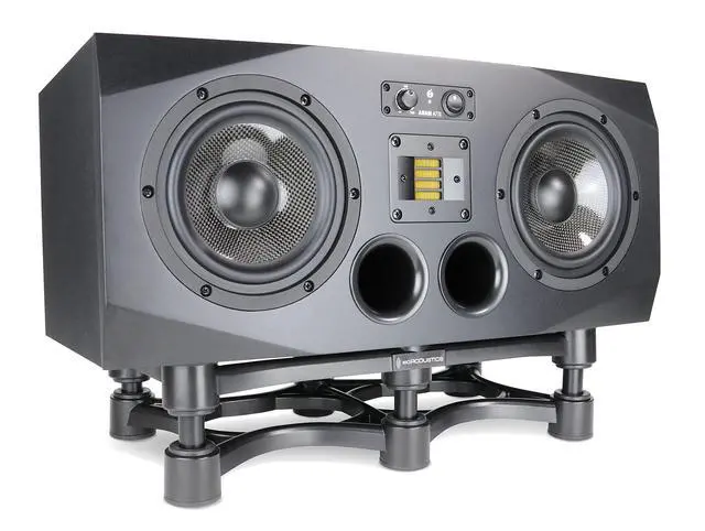 Alt view image 2 of 6 - Iso-Stand Series Speaker Isolation Stands with Tilt Adjustment: Iso-430 (17" x 9") Single