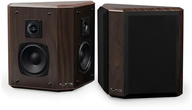 Main image of Elite High Definition 2-Way Bipolar Surround Speakers for Wide Dispersion Surround Sound in Home Theater Systems - Natural Walnut/Pair (SXBP2W)