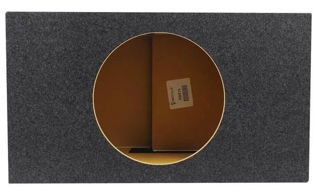 Alt view image 2 of 4 - RBS15 4.4 Cu Ft Single 15" Vented Car Subwoofer Enclosure Box, SPL-Tuned, USA-Made MDF, Durable Carpet, for High-Powered Car Audio Systems