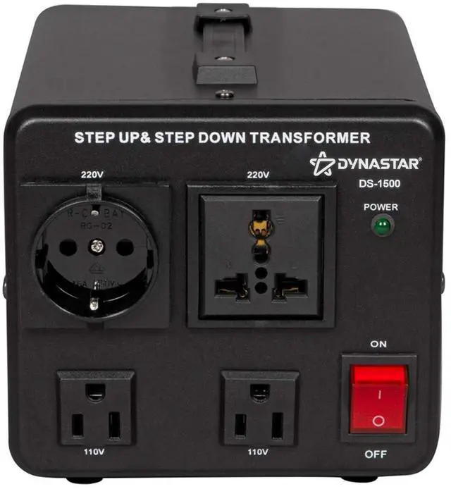 Alt view image 3 of 4 - Dynastar Step Up & Step Down Voltage Converter and Transformer, 110-220 to 220-240 Volts; Heavy Duty, Extra Durable Coil, 5-Year-, 1500 Watts