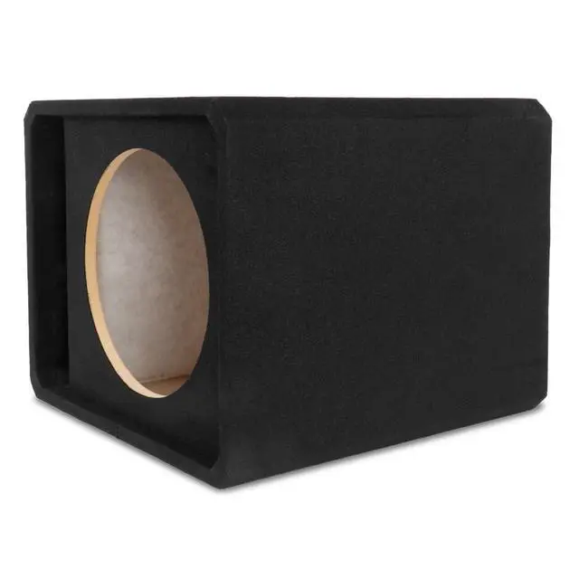 Alt view image 3 of 4 - NE151P Single 15" Slot Ported Subwoofer Enclosure 3.5 Cu Ft MDF Sub Box with Polyfill, 38Hz Tuning, Spring Terminals, Black Carpet Finish