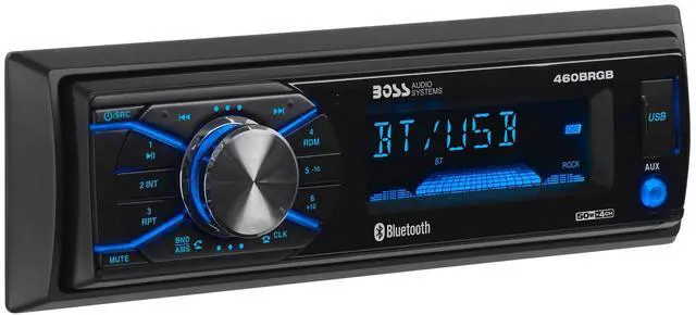 Main image of Elite Series 460BRGB Car Stereo - Single Din, Bluetooth, No CD DVD Player, AM/FM Radio Receiver, USB, Multicolor Illumination