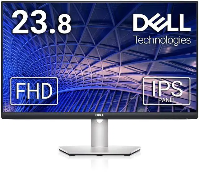 Main image of S2421HS Full HD 1920 x 1080, 24-Inch 1080p LED, 75Hz, Desktop Monitor with Adjustable Stand, 4ms Grey-to-Grey Response Time, AMD FreeSync, IPS Technology, HDMI, DisplayPort, Silver, 24.0" FHD