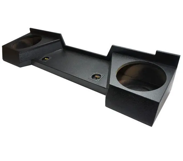 Alt view image 3 of 4 - GM2X12-EX07-RL Compatible with Chevy Silverado/GMC Sierra 2007-2013 Ext Cab Truck Dual 12" Sub Box Enclosure Rhino Coated