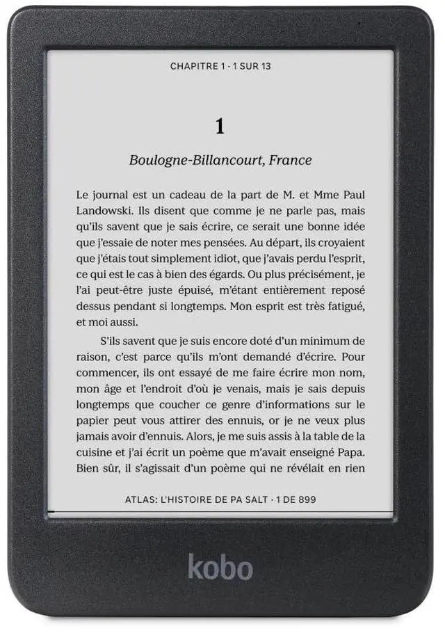 Main image of Clara BW | eReader | 6 Glare-Free Touchscreen with ComfortLight PRO | Dark Mode Option | Audiobooks | Waterproof | 16GB of Storage | Black
