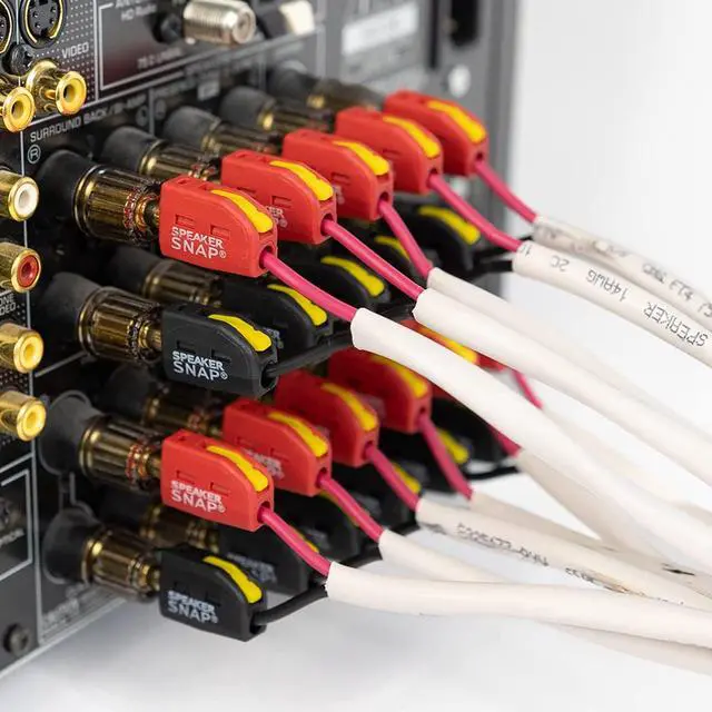 Alt view image 2 of 4 - Fast & Secure Banana Plugs - Gold Plated, 12-24 AWG, 2-100 Pieces for Home Theaters, Speaker Wire, Wall Plates and Receivers