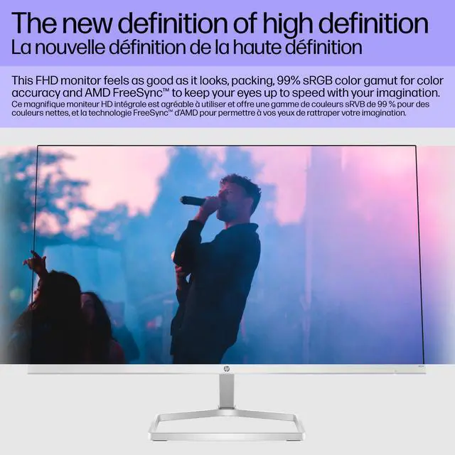 Alt view image 3 of 4 - Series 5 524sf Monitor 94C17AA#ABA (Replaces M24f) 24" FHD IPS (1920x1080) Display, 1x HDMI, 1x VGA, Flicker-Free, Ideal for Home & Business, Black/Silver