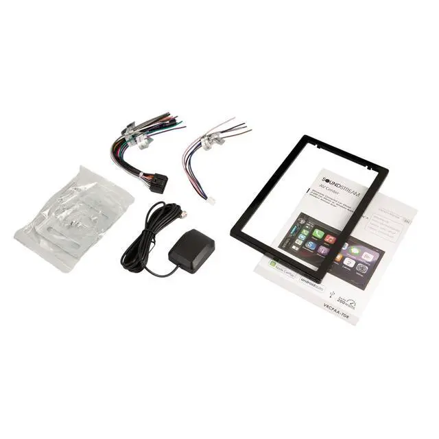 Alt view image 3 of 4 - VRCPAA-7DR 7" Double DIN Touchscreen Car Stereo, Wireless Apple CarPlay & Android Auto, Bluetooth Hands-Free, USB/AUX, Backup Camera Input, Steering Wheel Control, FM/AM, In-Dash Head Unit