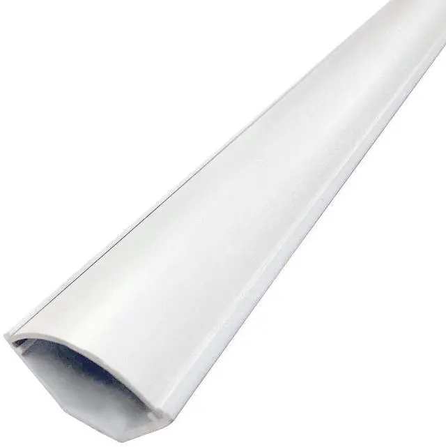 Main image of Medium Corner Duct Cable Raceway (1150 Series) - 5 Feet - White - 20 Sticks