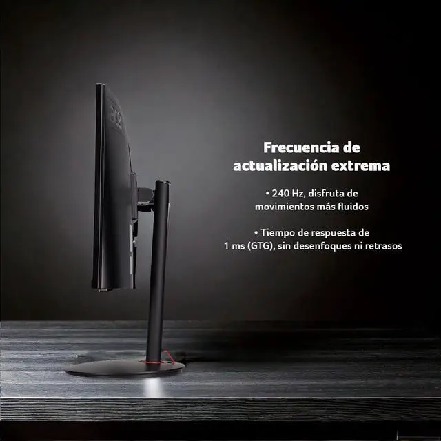 Alt view image 3 of 4 - Nitro 27" 1500R Curved Full HD PC Gaming Monitor | AMD FreeSync Premium | 240Hz | 1ms VRB | Speakers | HDR10 | ErgoStand | VESA Mounting Compliant | 1 x DP 1.4 & 2 x HDMI 2.0 | XZ270 X2bmiiphx