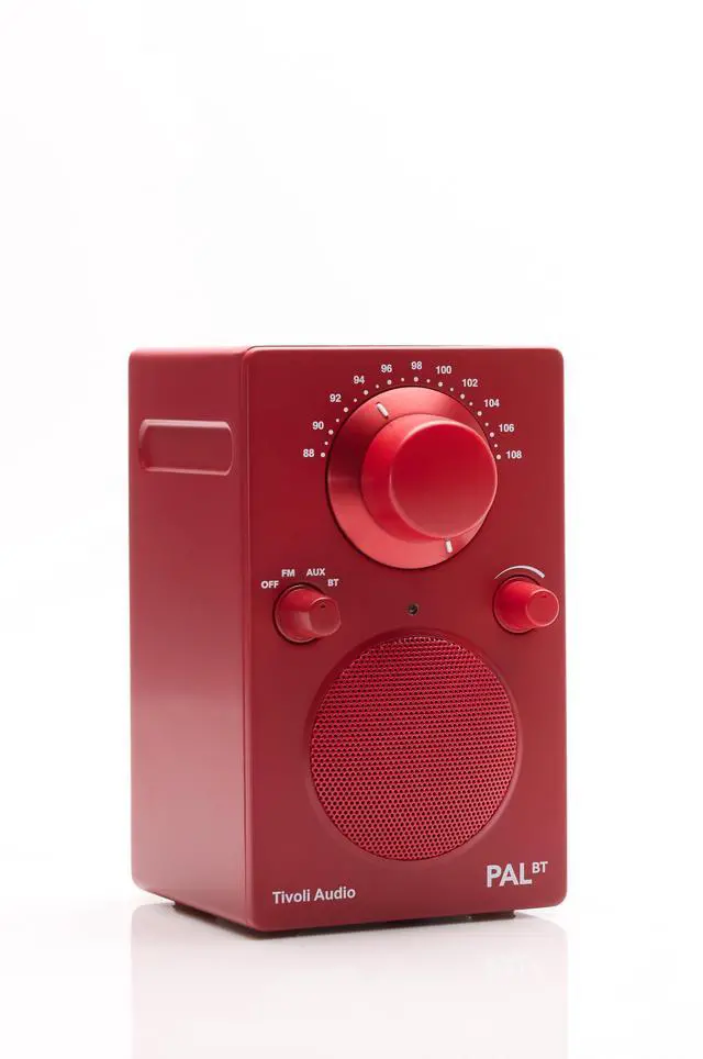 Alt view image 2 of 6 - PAL BT (Gen 3) Portable Bluetooth FM Radio/USB-C / (Red)